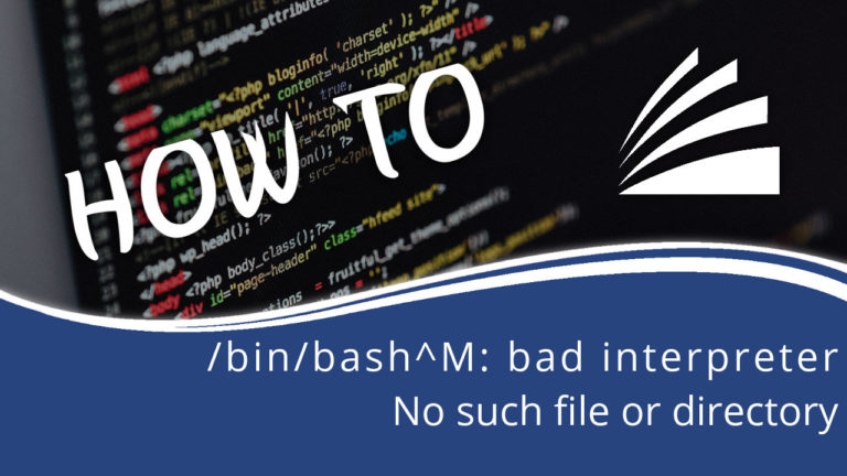 How To bin bash bad interpreter Cover